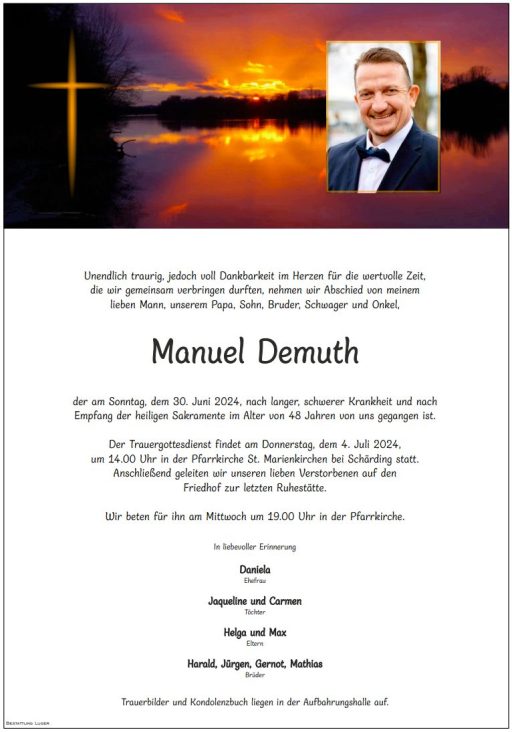 Partezettel Manuel Demuth