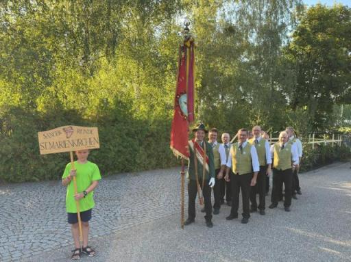 Die Sängerrunde beim Bezirksmusikfest am 10. Juli 2026